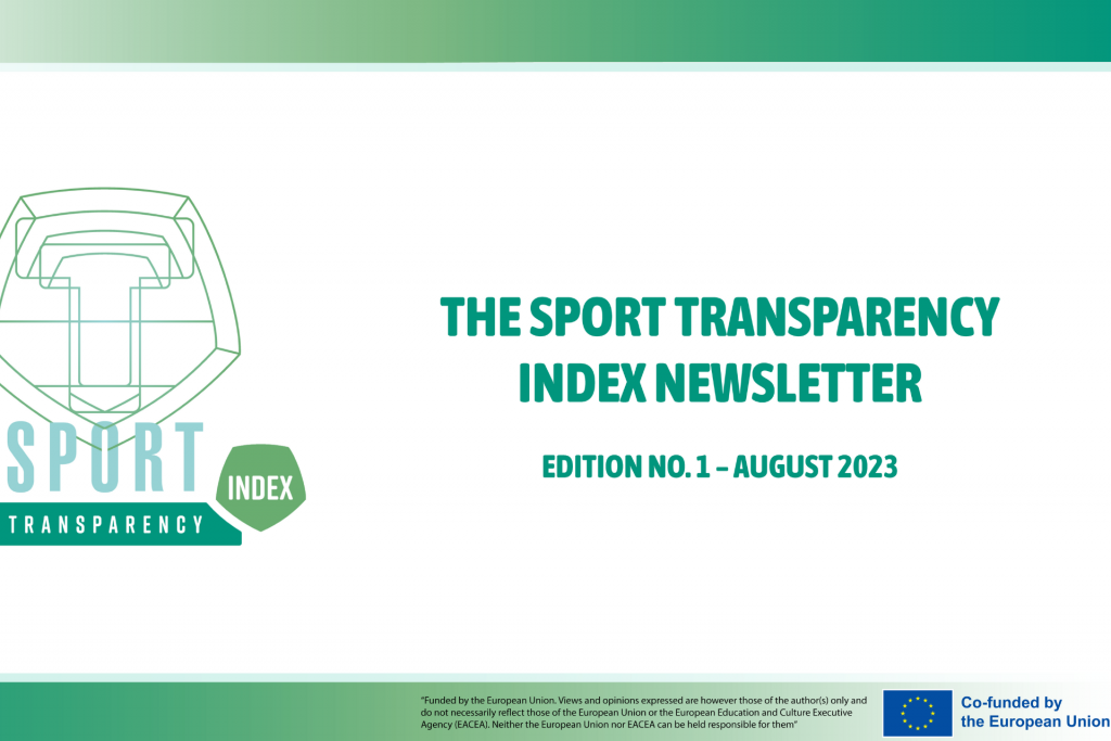 First Sport Transparency Index Newsletter is Out now!